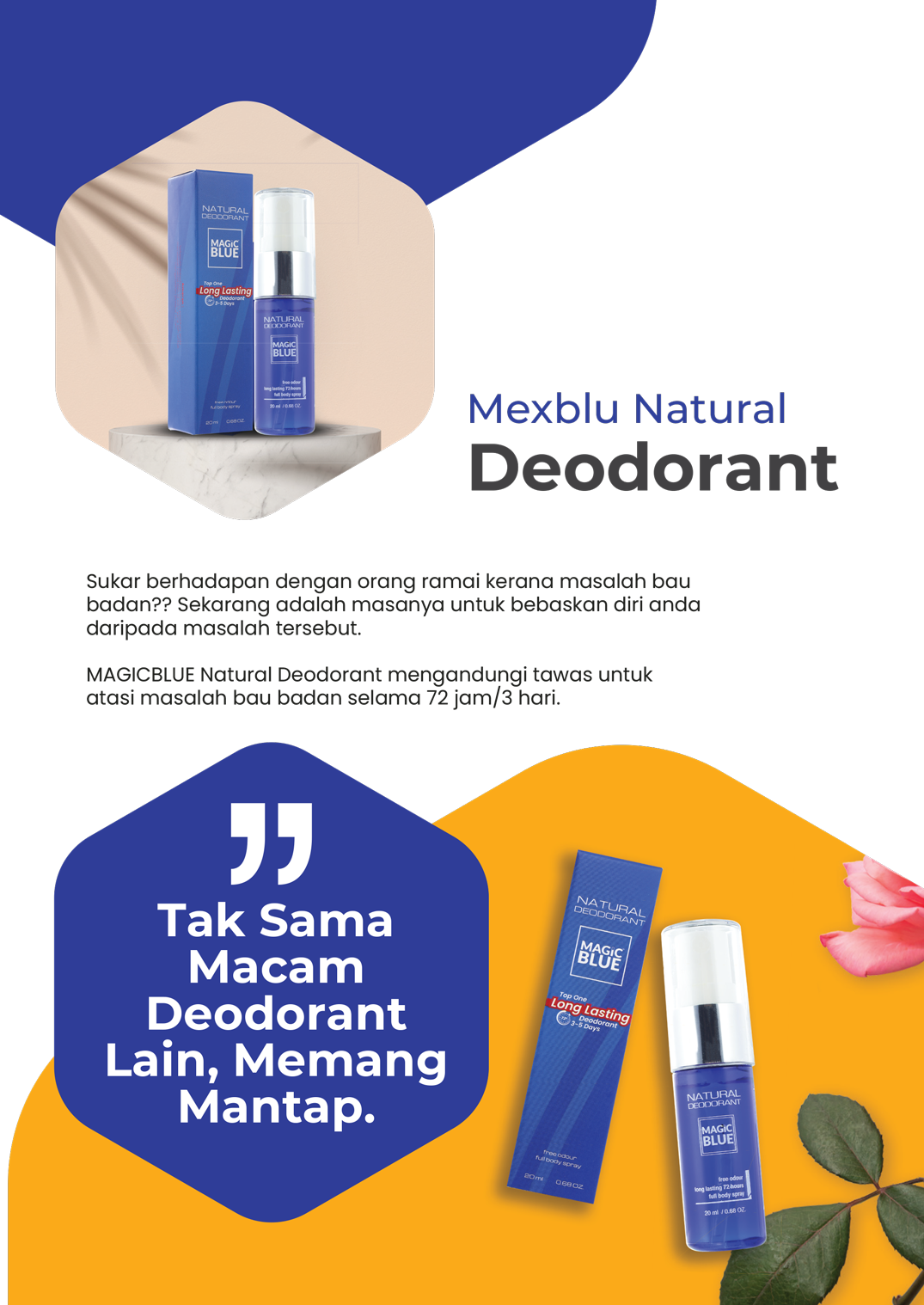Mexblu Natural Deodorant